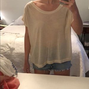 Sheer blouse T-shirt